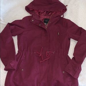 maroon jacket